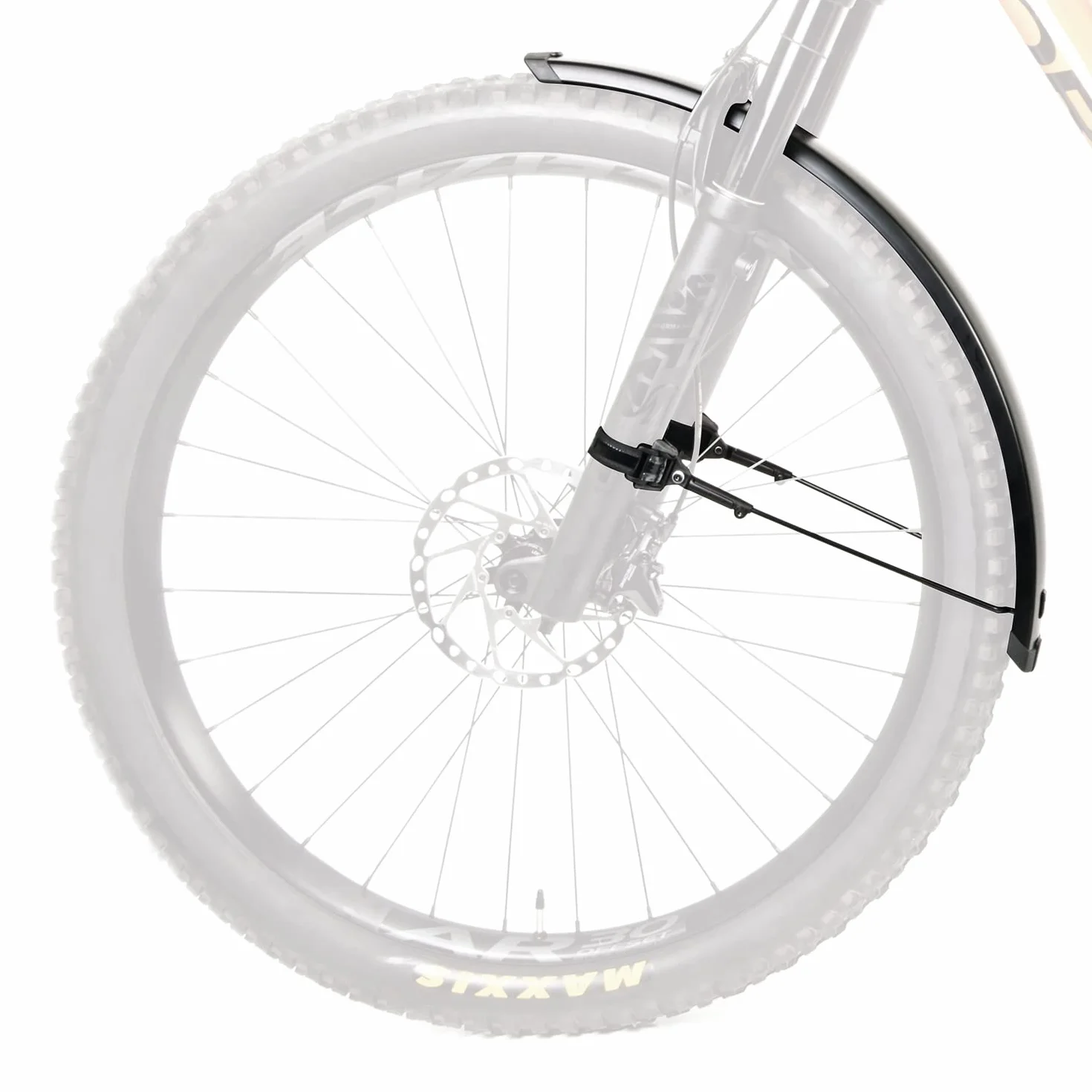 SKS GERMANY INFINITY GARDE BOUE AVANT UNIVERSEL 56 27,5" - 29" (Garde-boue de vélo, compatible avec la série de porte-bagages Infinity, aluminium/plastique), noir
