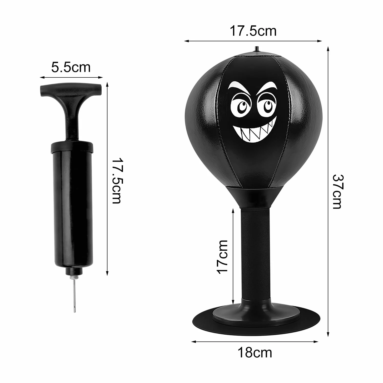 Punching Ball de Bureau, Boxe Table Stress Buster sur Pied Punchingball Ballon Boxe