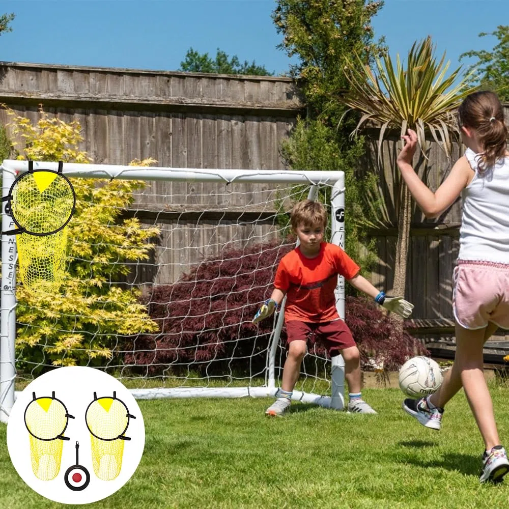 2 Pièces Filet de Cible de Football, 45 * 60cm Cible de Football Top Bins avec Sangles Réglables, Buts d'Entraînement pour Précision pour Adultes et Enfants pour Jardin, But de Football
