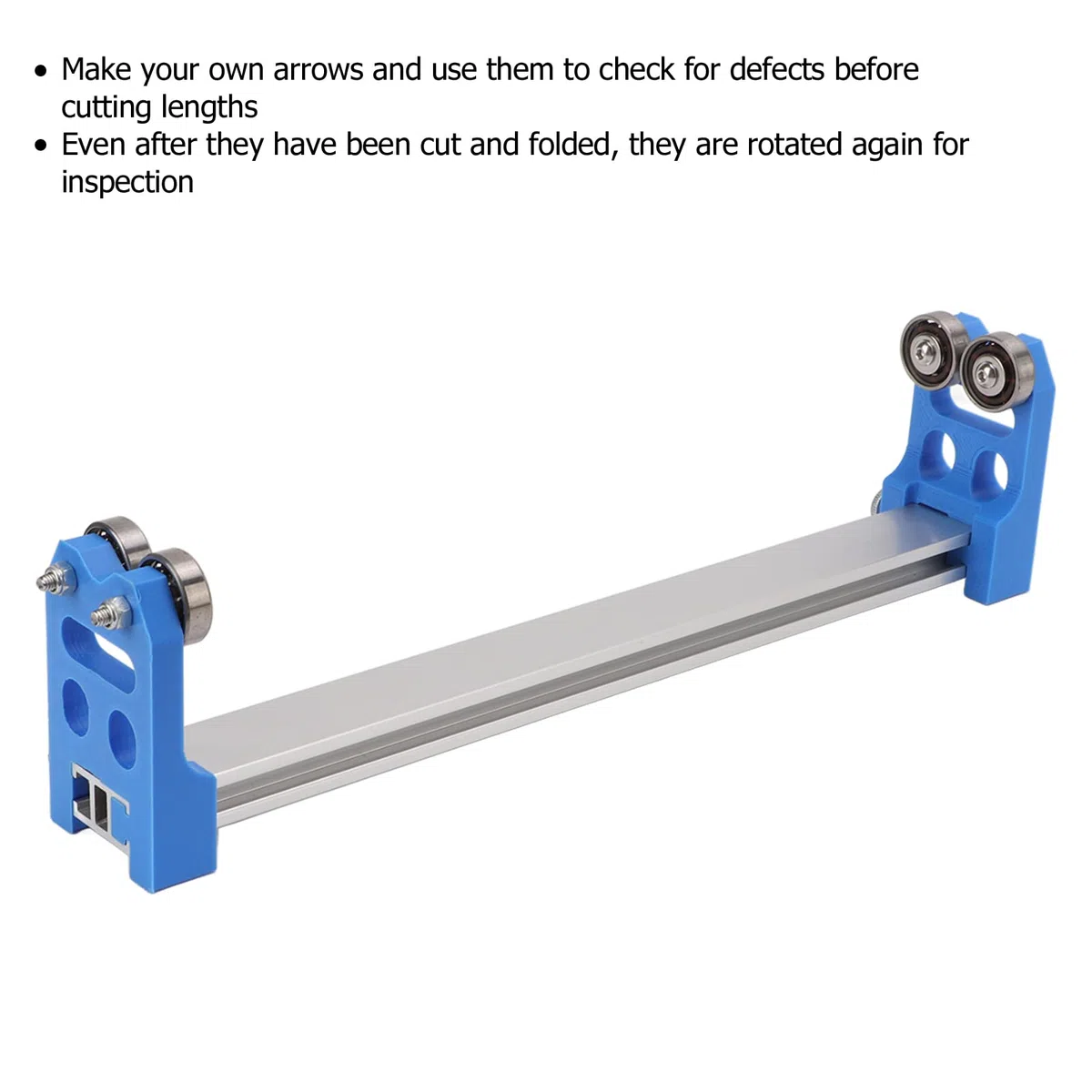 Brrnoo Testeur de Flèches d'arc en Aluminium Alliage, Analyseur de Poids des Flèches pour Tir à l'arc Bleu