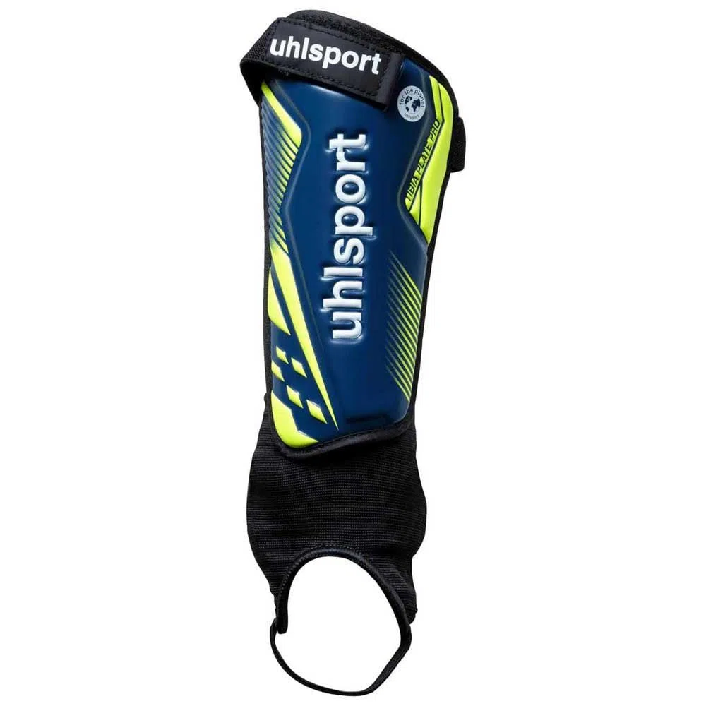uhlsport Tibia Plate Pro Protege Tibia Foot Protège tibiaa Football Protège-Tibias Enfant - pour Enfants et Adultes - avec Protection de la Cheville et Une Excellente Protection Contre Les Chocs