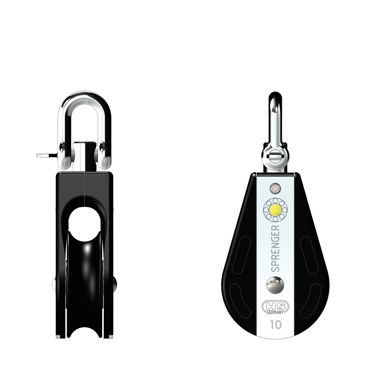 Sprenger Courroie de chargement en Plastique Noire, Taille: 10 mm