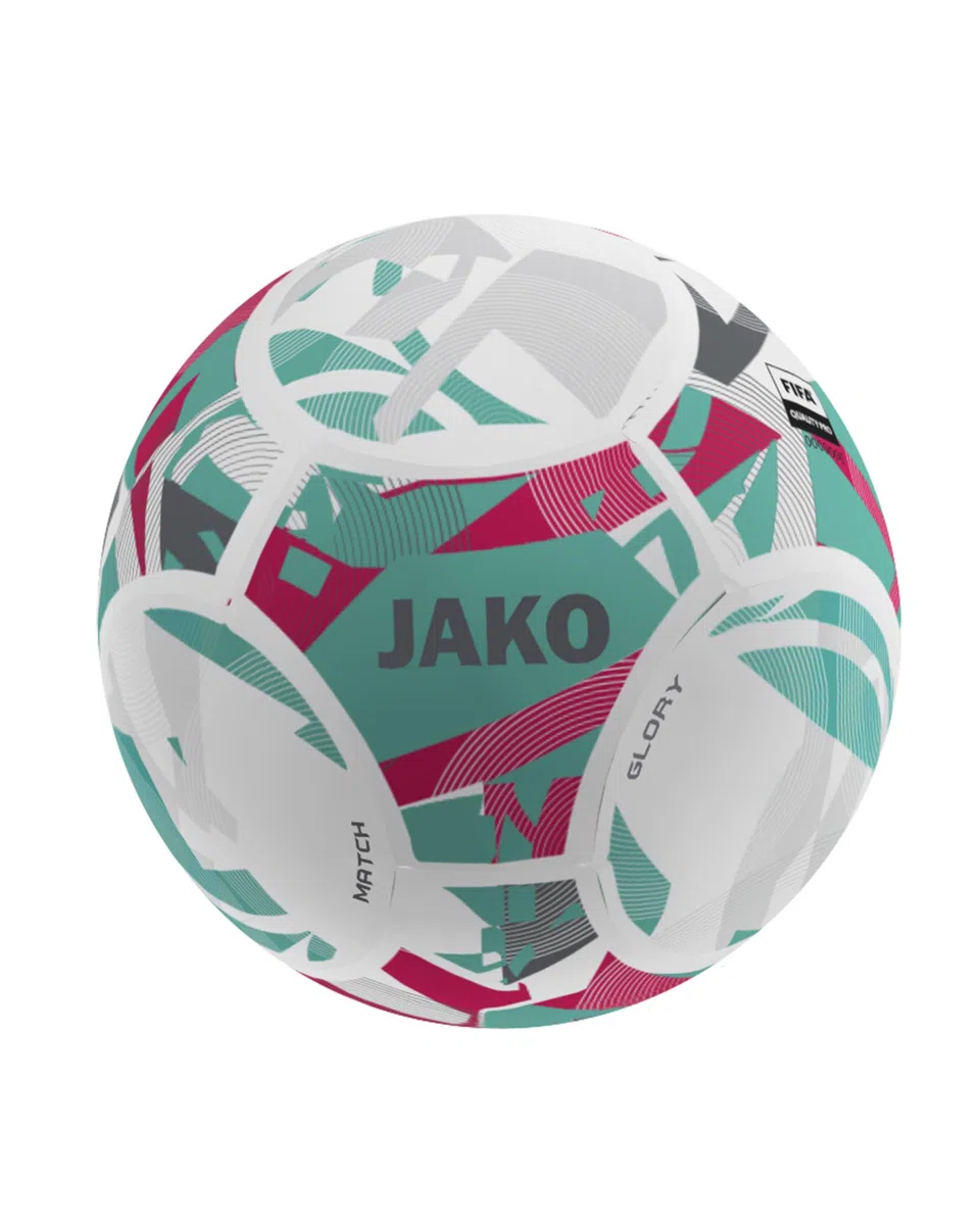 Jako Balles Glory Blanc/Rouge Rubis et Gris Cool, 5