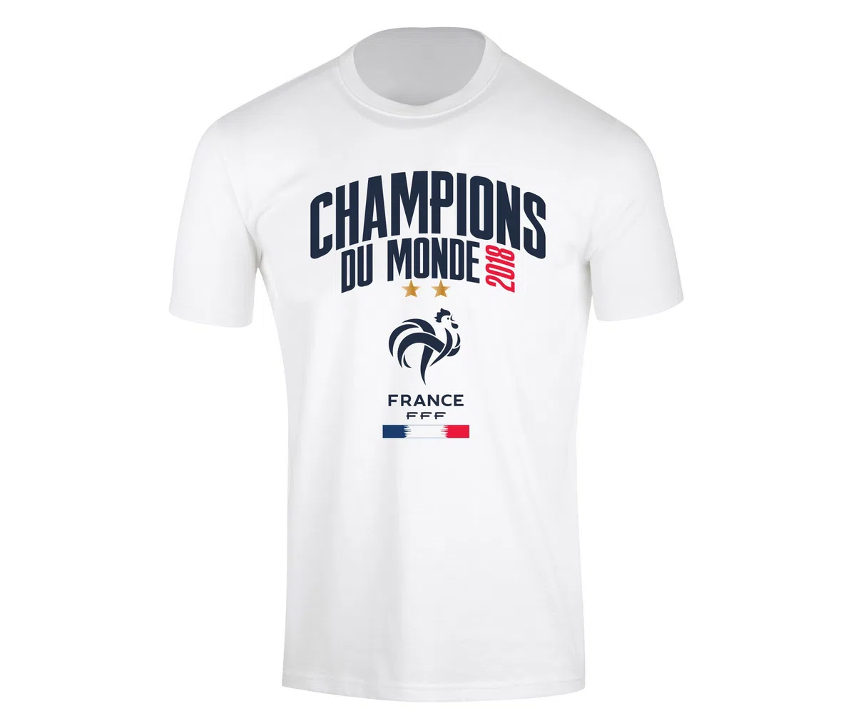 Equipe de FRANCE de football T-Shirt FFF - Champion du Monde 2018 - Collection Officielle