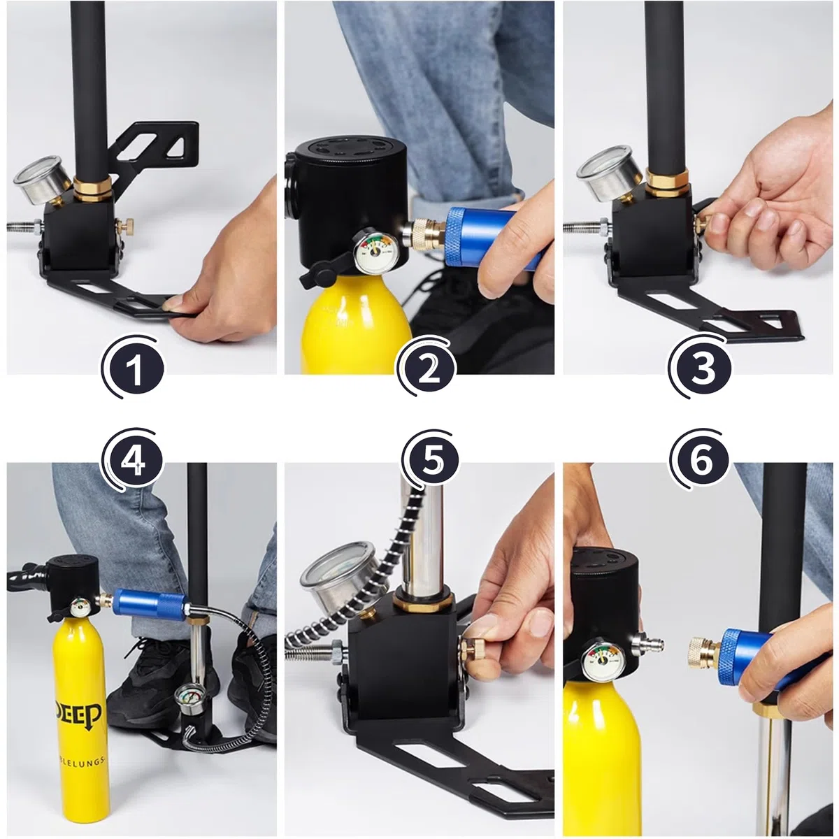 Filtre Air pour Gonflage Bouteille de Plongée, Aluminium 40 MPa | Séparateur d'eau et d'huile efficace, idéal pour Filtre Remplissage Bouteille de Plongée, Air Sec et Propre PCP