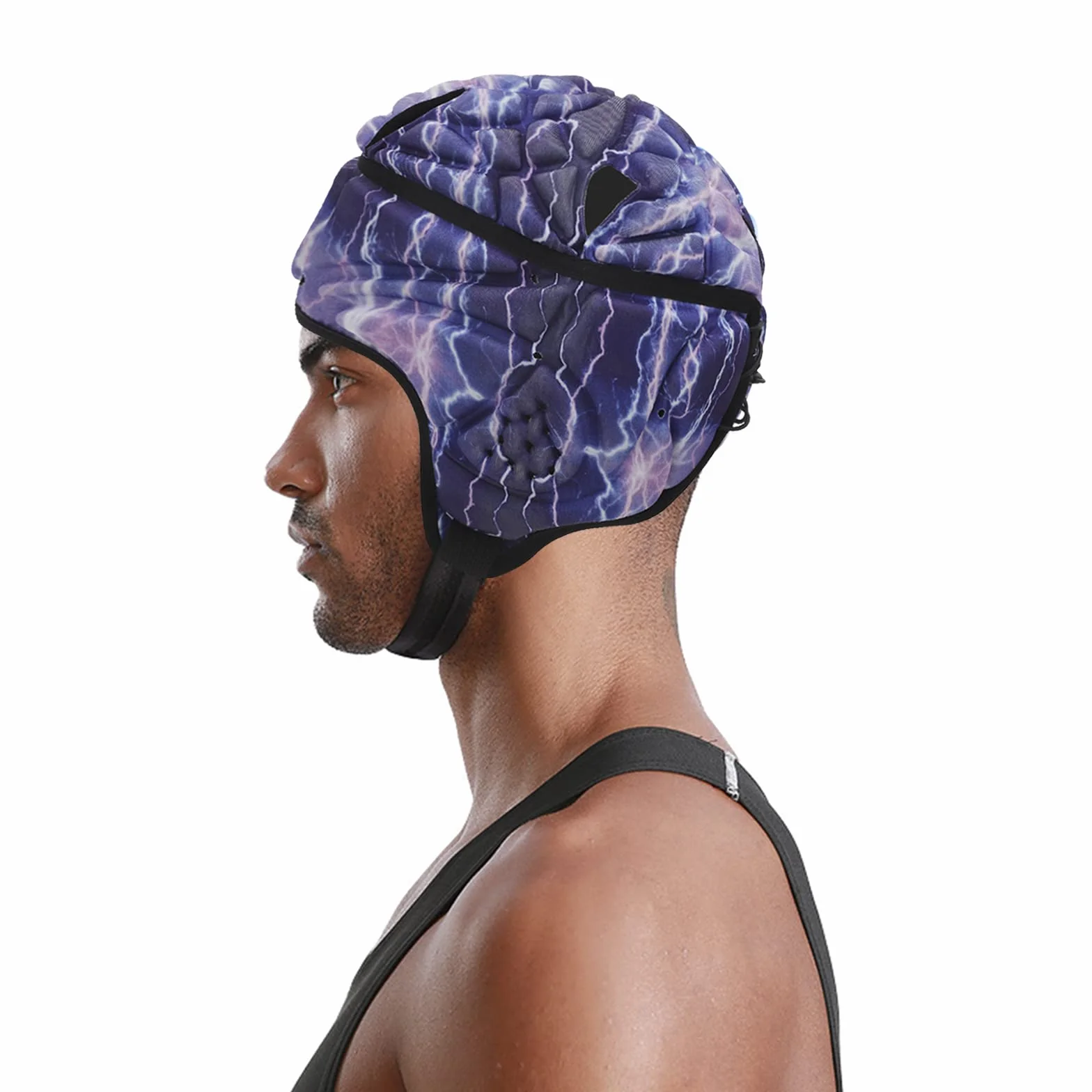 YJZQ Casque de Gardien Rugby Casque éponge Coque de Protection 360° Couvre tête Chapeau pour Gardien de Rugby ChapeauAdulte Ado Entraînement Foot Ball Bonnet léger pour Cyclisme Sport