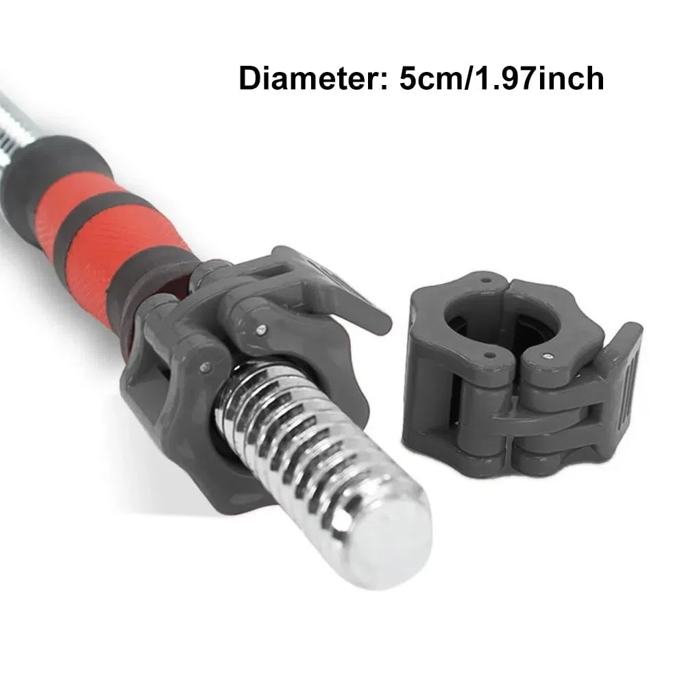 Cerioll Barbell Clamps, Collier Bague De Serrage Haltères, Bague De Serrage Haltère Dégagement Rapide, Clips De Barre Noir, Antidérapant, pour Sport, Fitness, Entraînement