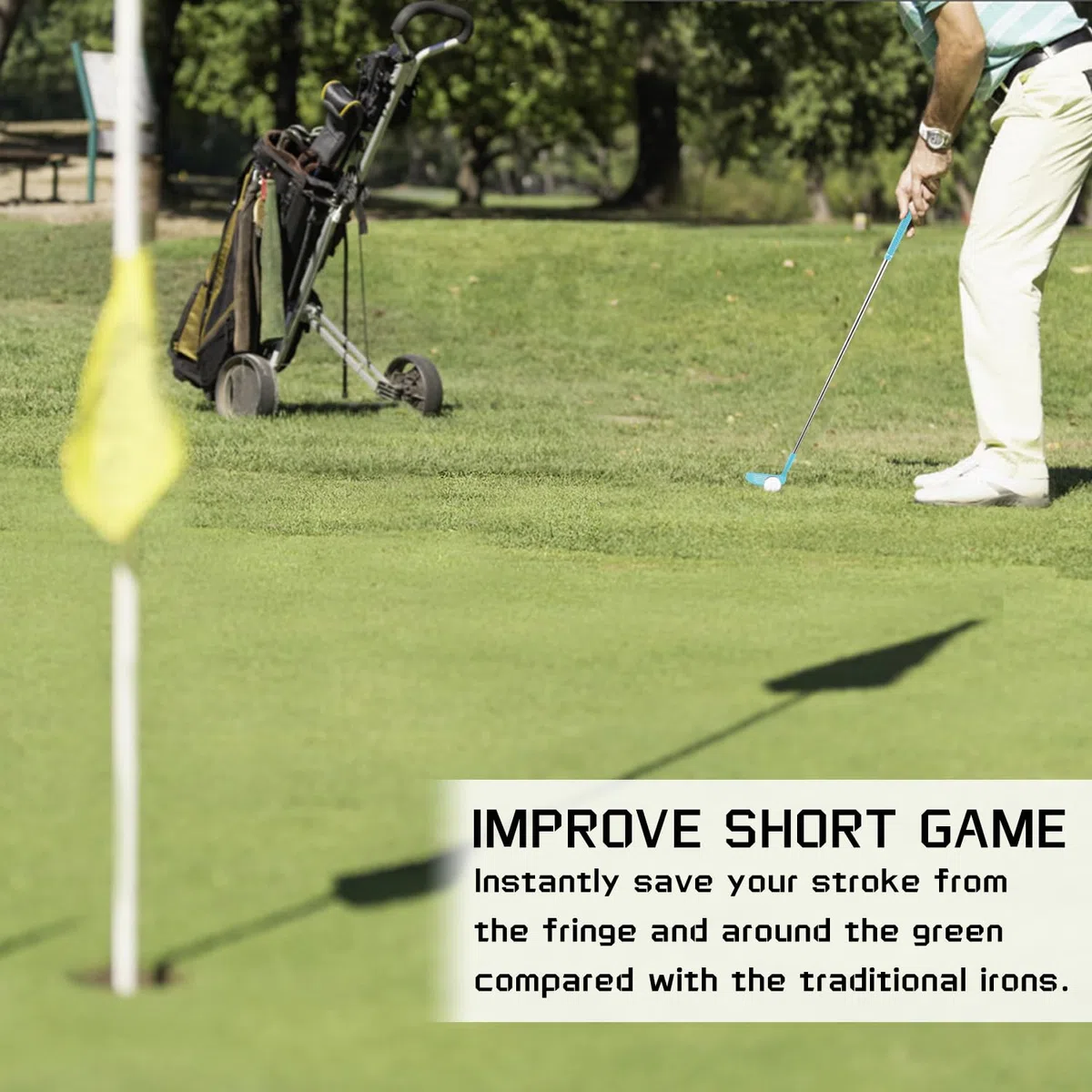 MAZEL Chipper Club Pitching Wedge pour homme et femme, 36/45 degrés – Sauvez les coups du jeu court, main droite