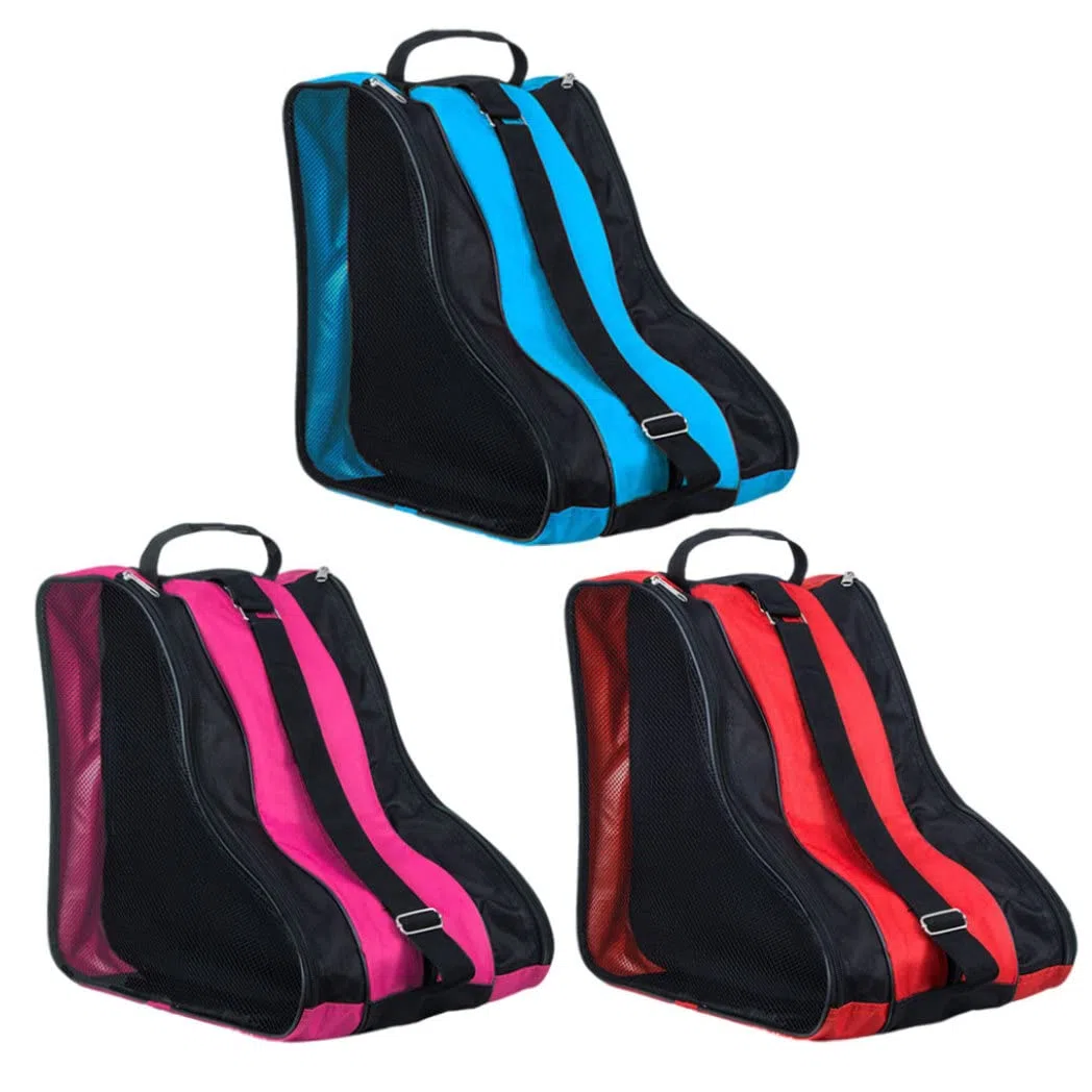 Snner Sac à Rouleaux de Patin à Rouleaux 1PC Sac à Rouleau de Transport Sac à roulettes épaissis Oxford Roller Sac de Rangement pour Adultes Enfants Rose