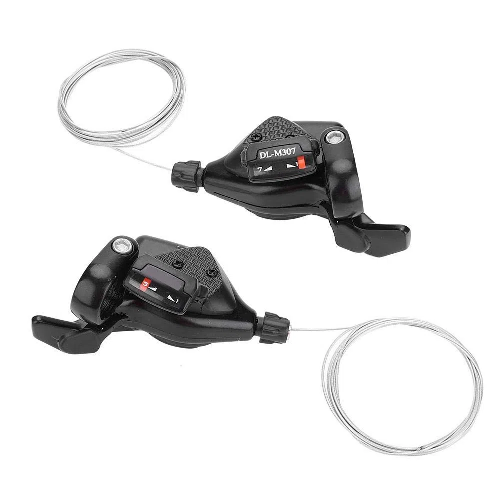MAGT Manettes de Vitesse pour Vélo, 1 Paire 3X8 Vitesses Dérailleur de Changement de Vitesse de Vélo Gauche/Droite Shifter(3 8 Speed)