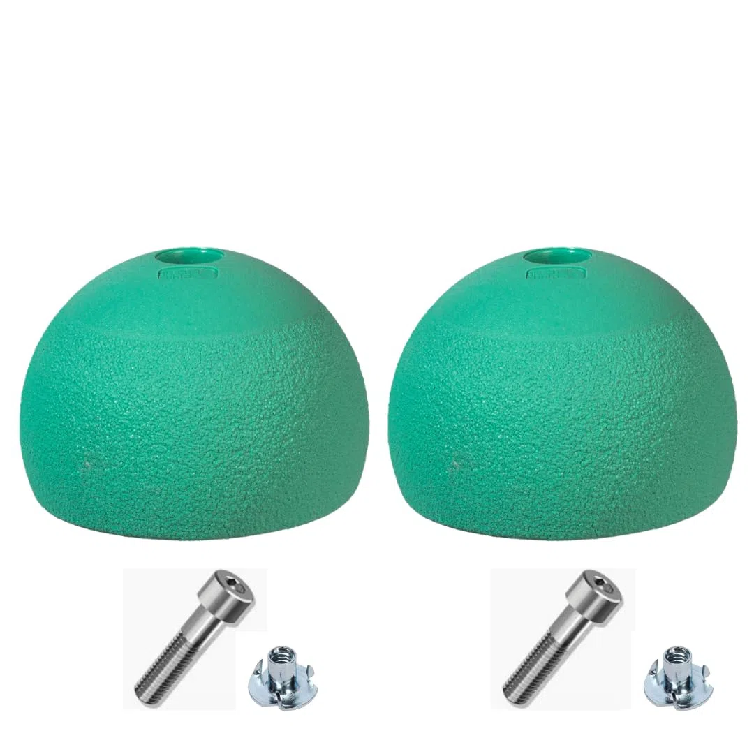 Campus Balls – Lot de 2, supports d'entraînement d'escalade pour panneaux de campus et murs de système, M10 Bolt Mount, design écologique 100 % recyclable, outil d'entraînement de force des doigts et