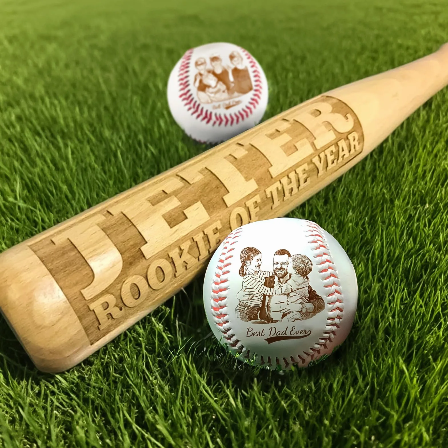 Mini Batte de Baseball personnalisée UIDMEN, nom gravé personnalisé, Batte en Bois de 18 Pouces, Cadeaux pour Porteur d'alliance, entraîneur, Joueurs, équipe de Softball, Petite Ligue