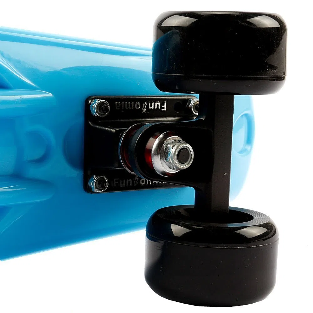FunTomia® Planche à roulettes Big Wheel Mini-Skateboard 57cm - avec roulements ABEC-11 - Style Retro Cruiser en Plastique