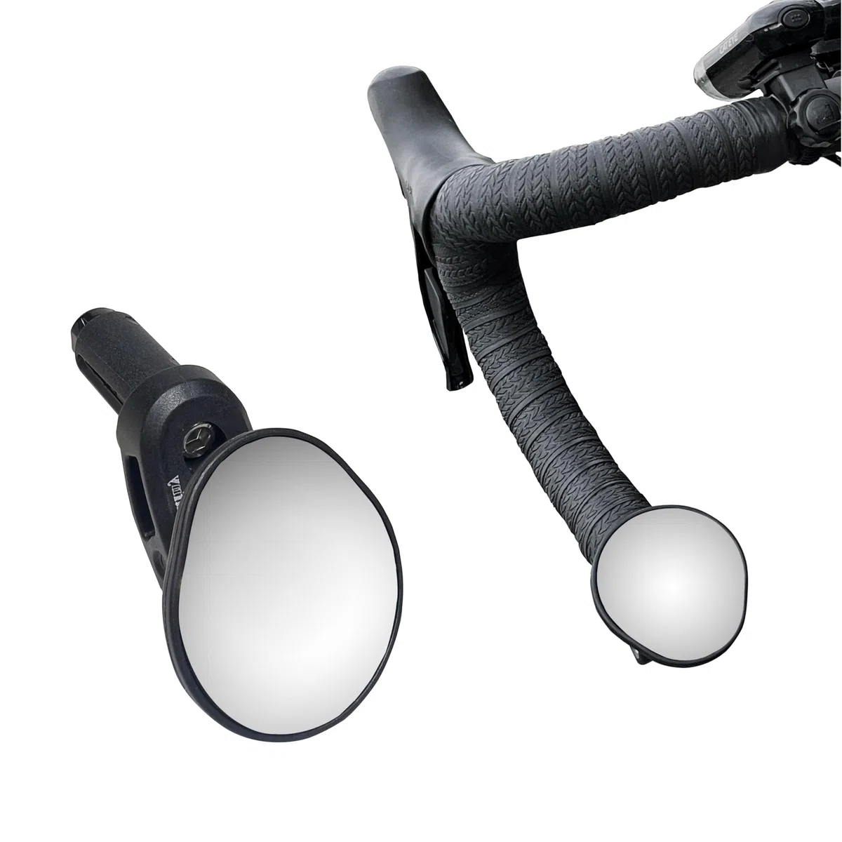 Hafny Road Bike Bar End Mirror, Convex Glass Mirror, HF-M956S-FR06… (Verre argenté)