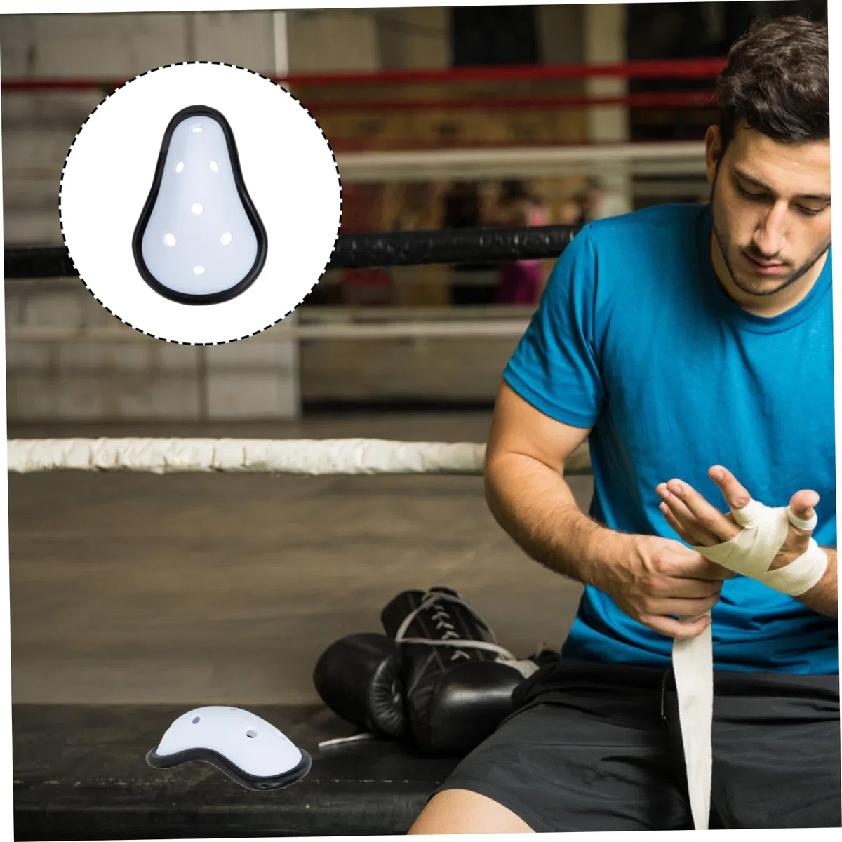 HOMSFOU Lot de 2 protections d'entrejambe pour homme, coupe de boxe, aine pour hommes, pièces privées, protection pour jeunes, coupe de baseball, coupe athlétique, MMA, sport, pratique, pour jeunes,