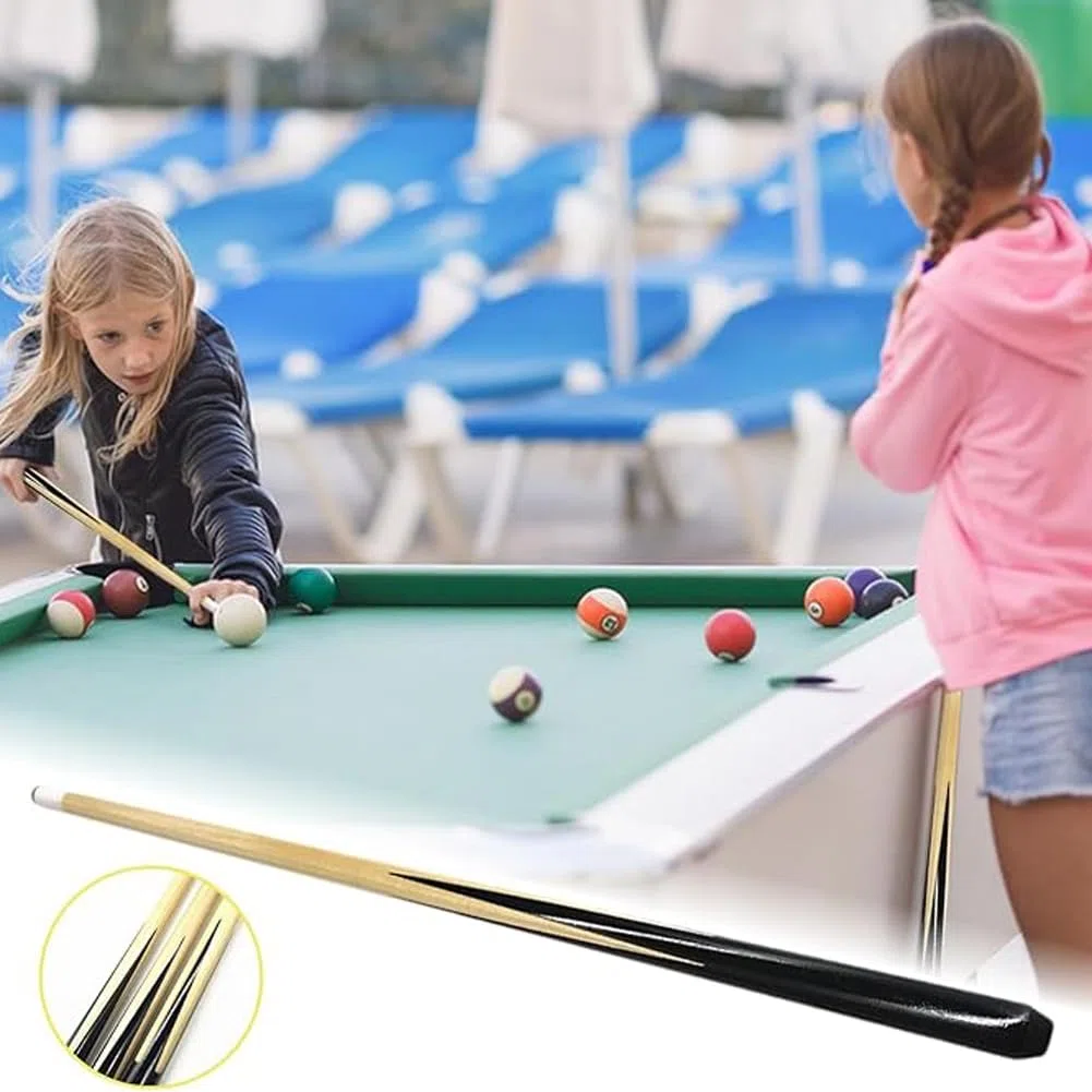 YRU 2 Pièces Queue De Billard, Queue De Billard Courte Queue De Billard à La Main 50-122cm Bois De Frêne Queues De Billard(Color:90cm)