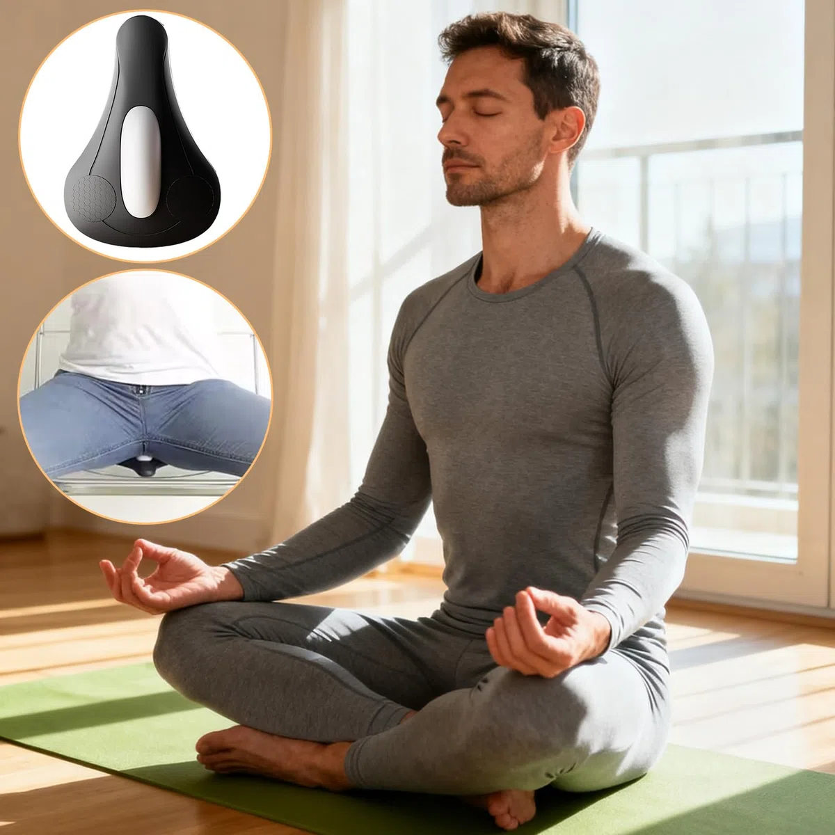 Massageur D'Exercice Du Plancher Pelvien Pour Hommes | Avec 4 Modes De Vibration Rechargeable USB-C Pour Renforcement,Dispositif D'Exercice Pelvien - Pour Maison Gym Bureaux