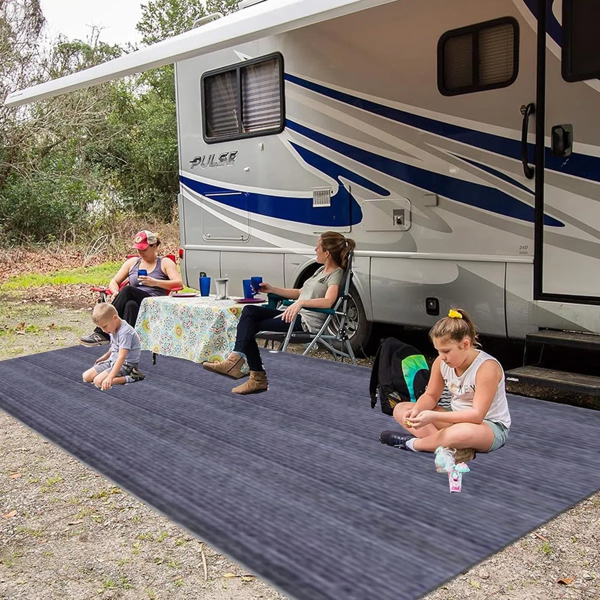 DAZZTIME Tapis D'auvent,Tapis de Camping 2.5x6m,Tapis de Tente,Tapis de Sol pour Auvent,Tapis de Sol Camping,Tapis de Sol pour Tente,Tapis Sol Camping,Tapis pour Auvent,pour Camping en Plein Air