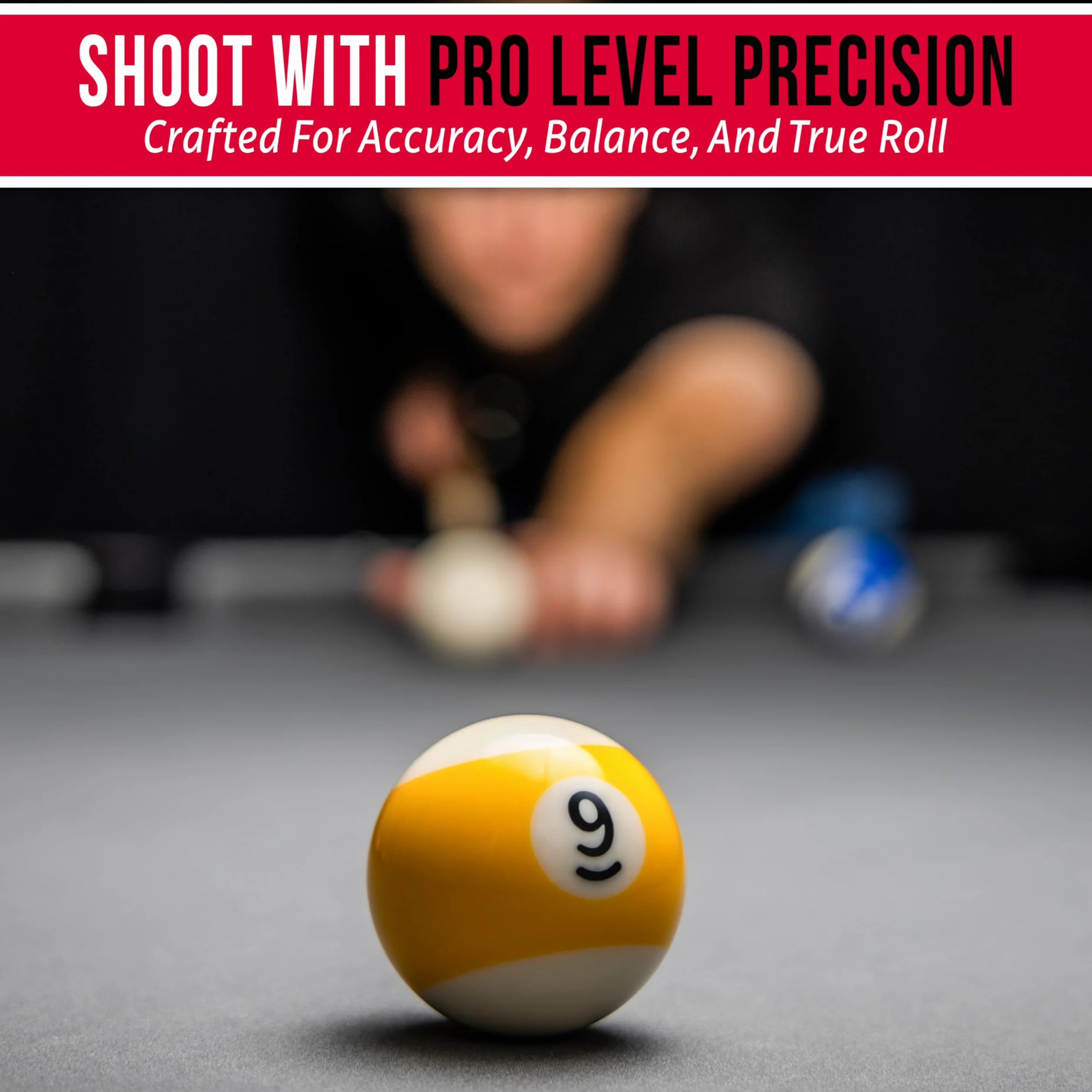 GoSports Ensemble de 16 Boules de Billard Professionnelles et Réglementaires