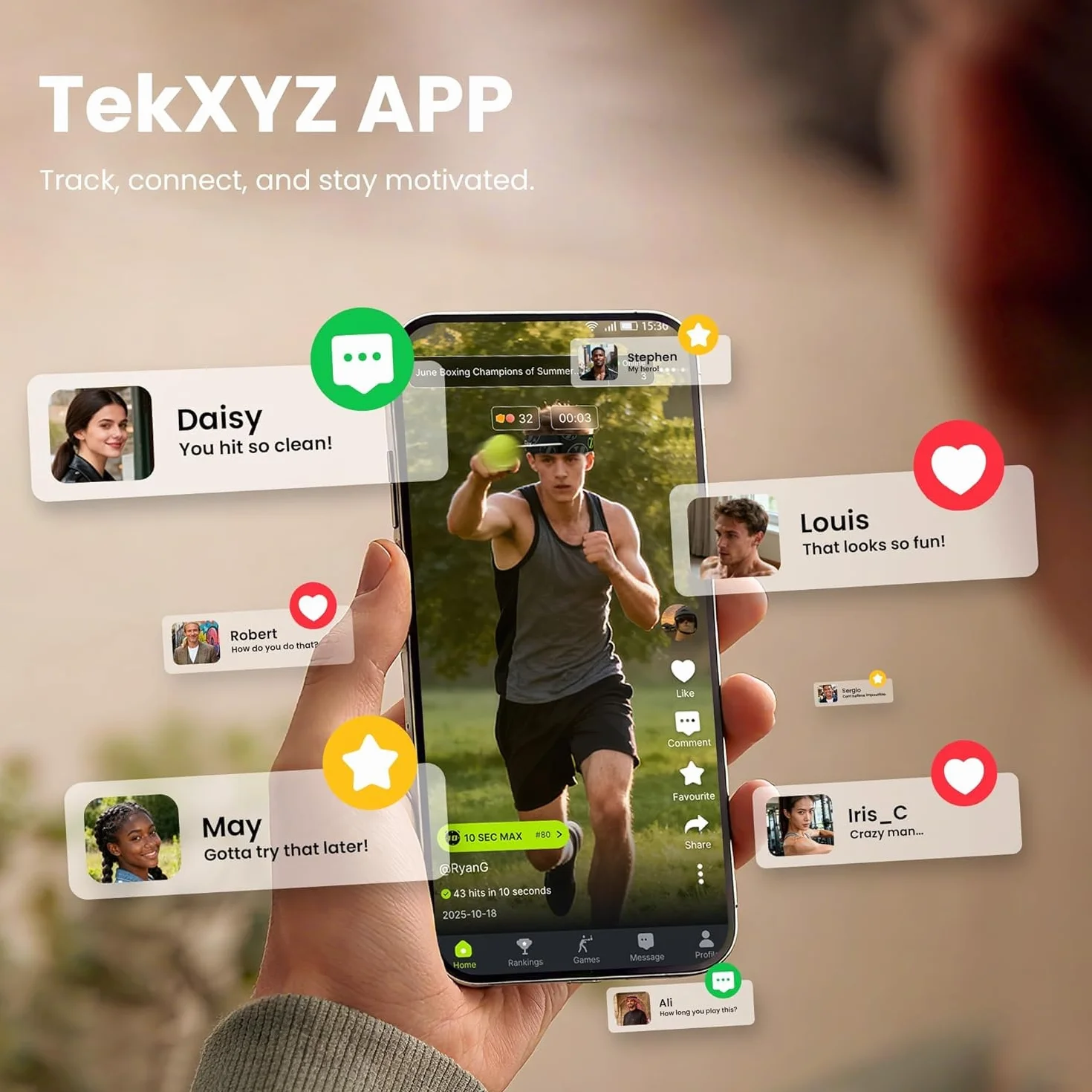 Tekxyz Pack Familial balles de Boxe avec Bandeaux pour entraînement des réflexes | 2 Bandeaux réglables + 2 balles débutant + 1 Balle vétéran + 1 Balle pour Boxeur et Plus