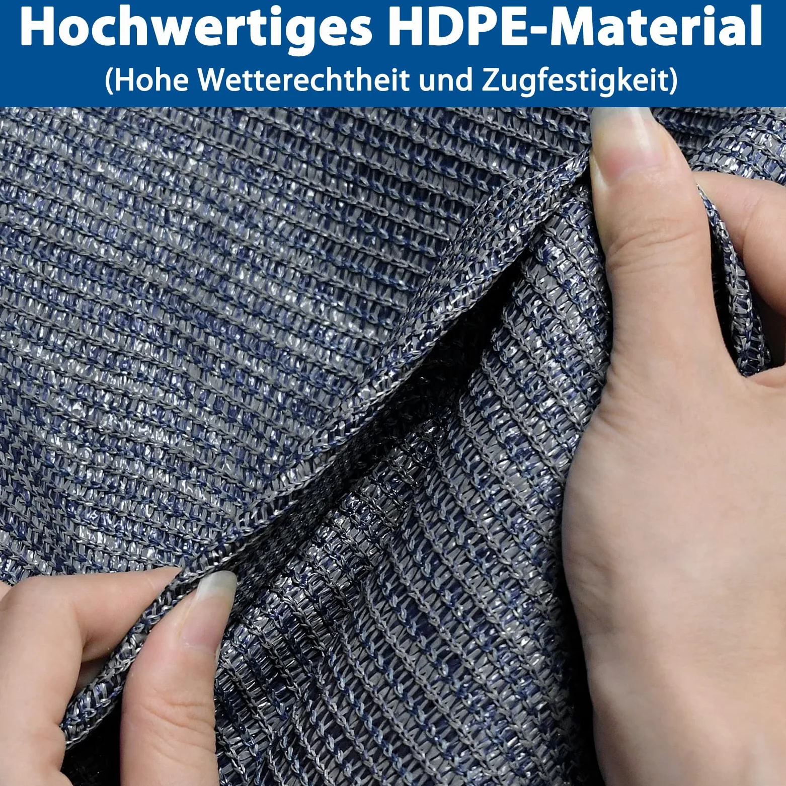 YRHome Tapis de sol pour auvent - En polyéthylène haute densité -pour tente, camping-car, etc. Avec sac de transport - bleu-gris