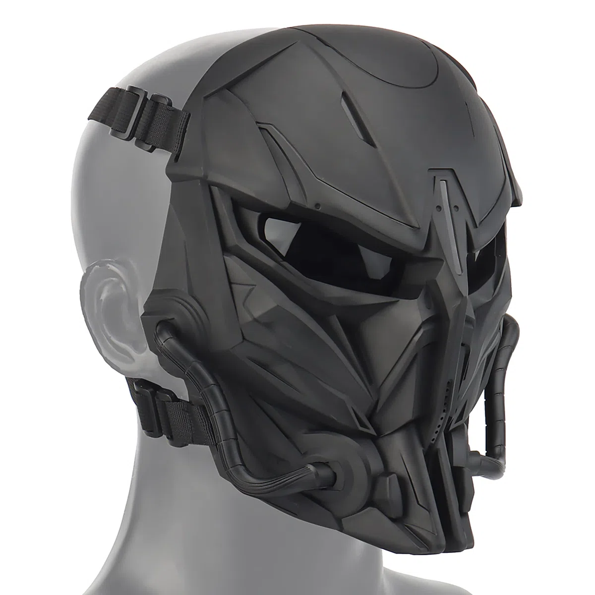 Masque Airsoft Tactique Intégral Dispositifs de Protection Masque pour Paintball Chasse Tir Jeux CS Cosplay Halloween