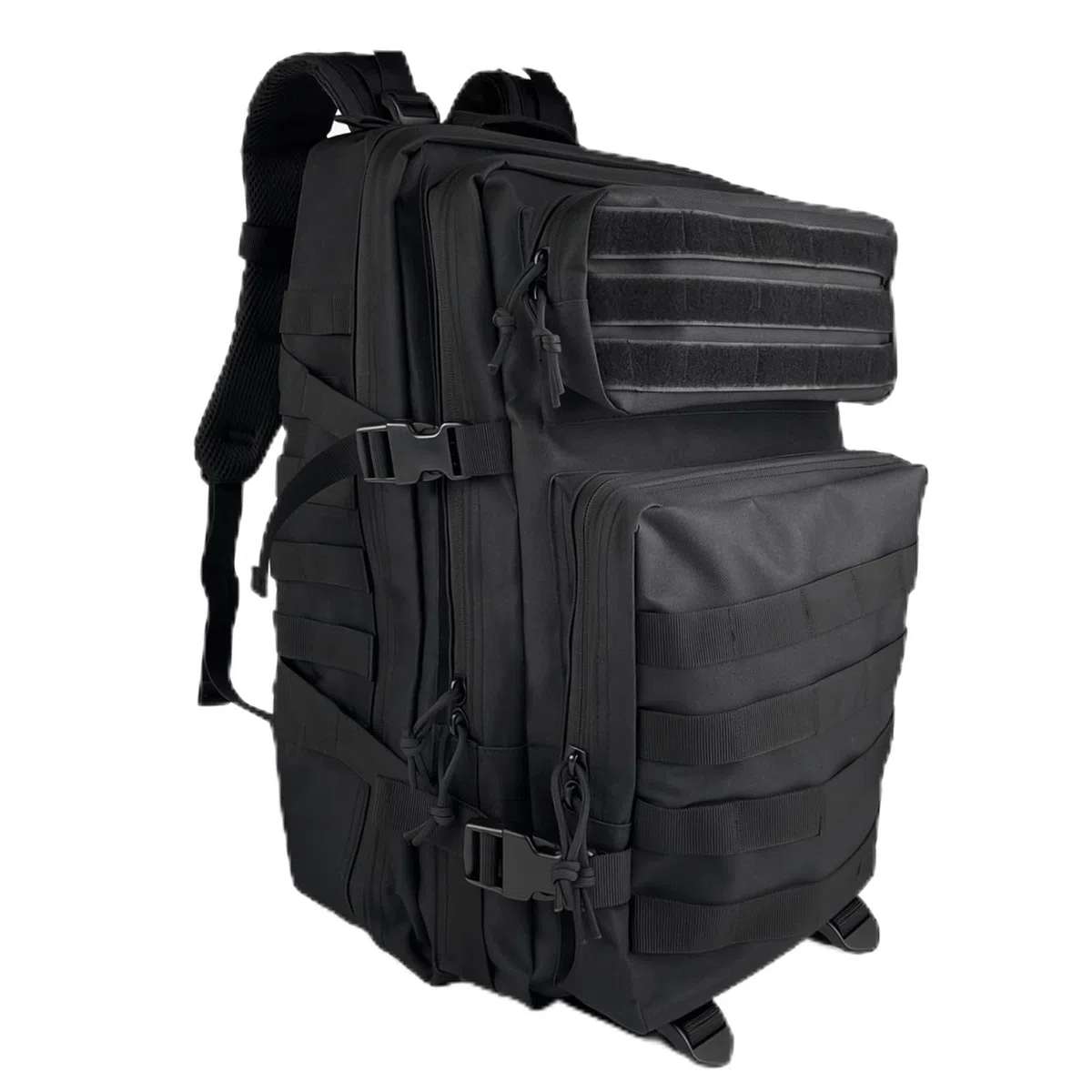 Sac à Dos Militaire de Grand Volume, 45L, Molle Etanche Grand Pack d'assaut, Sac Tactique Homme et Femme, Sac à Dos Résistant, pour Trekking, Randonnée, Pêche, Alpinisme, Noir