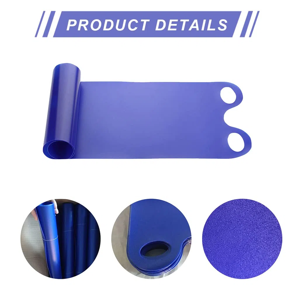 Luge Extérieure d'hiver Traîneau à Neige 42 x 137 cm avec 2 Poignées Perforées Pliable Extérieur Hiver Neige Traîneau Ski Planche Neige Herbe Sable Planche Snowboard Soucoupe Traîneau Luge