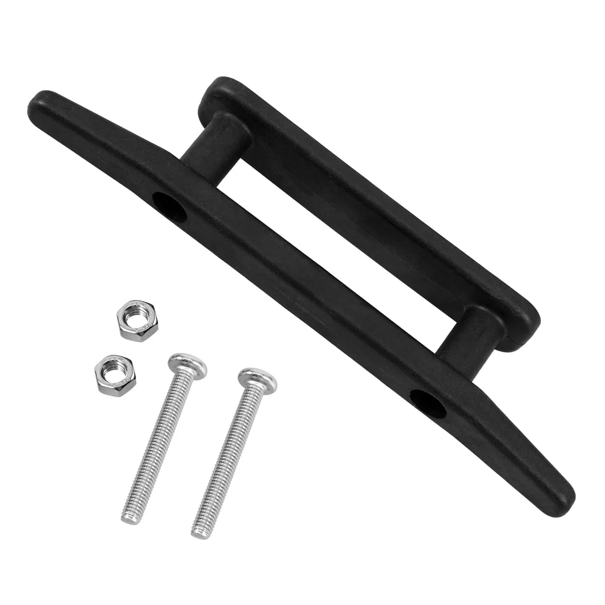 ibasenice Enrouleur de Corde d'ancre Accessoires pour Fixation Taquet de Bateau bouee Cordage Taquet de mât de Drapeau Marin Taquet de Corde Professionnel Acier Inoxydable Black