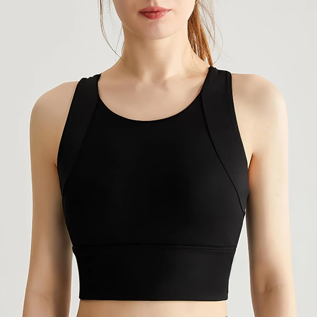 Soutien-Gorge de Posture, Débardeur de Sport rembourré sans Armatures, Soutien-Gorge de Sport Push-up pour Femme, Haut de Course à Pied
