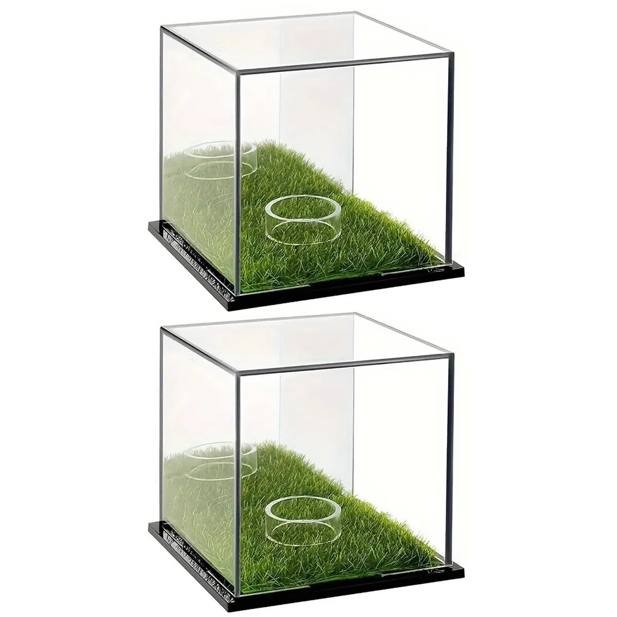 Présentoir Transparent pour Balle De Golf, Étui Transparent pour Balle De Golf, 2 Présentoirs en Acrylique pour Balles De Golf Simples, Protection Contre La Poussière
