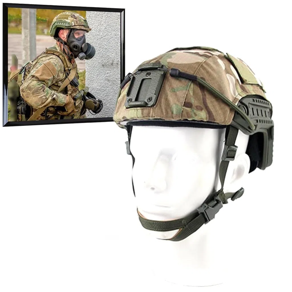 WLXW Housse Casque Tactique Tissu – for Casque Russe Rectangulaire Double Piste, for Chasse, L'airsoft Cosplay
