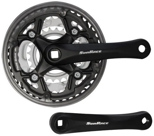 SUNRACE Pédalier 3 Vitesses - 42/34/24 Dents 152 mm