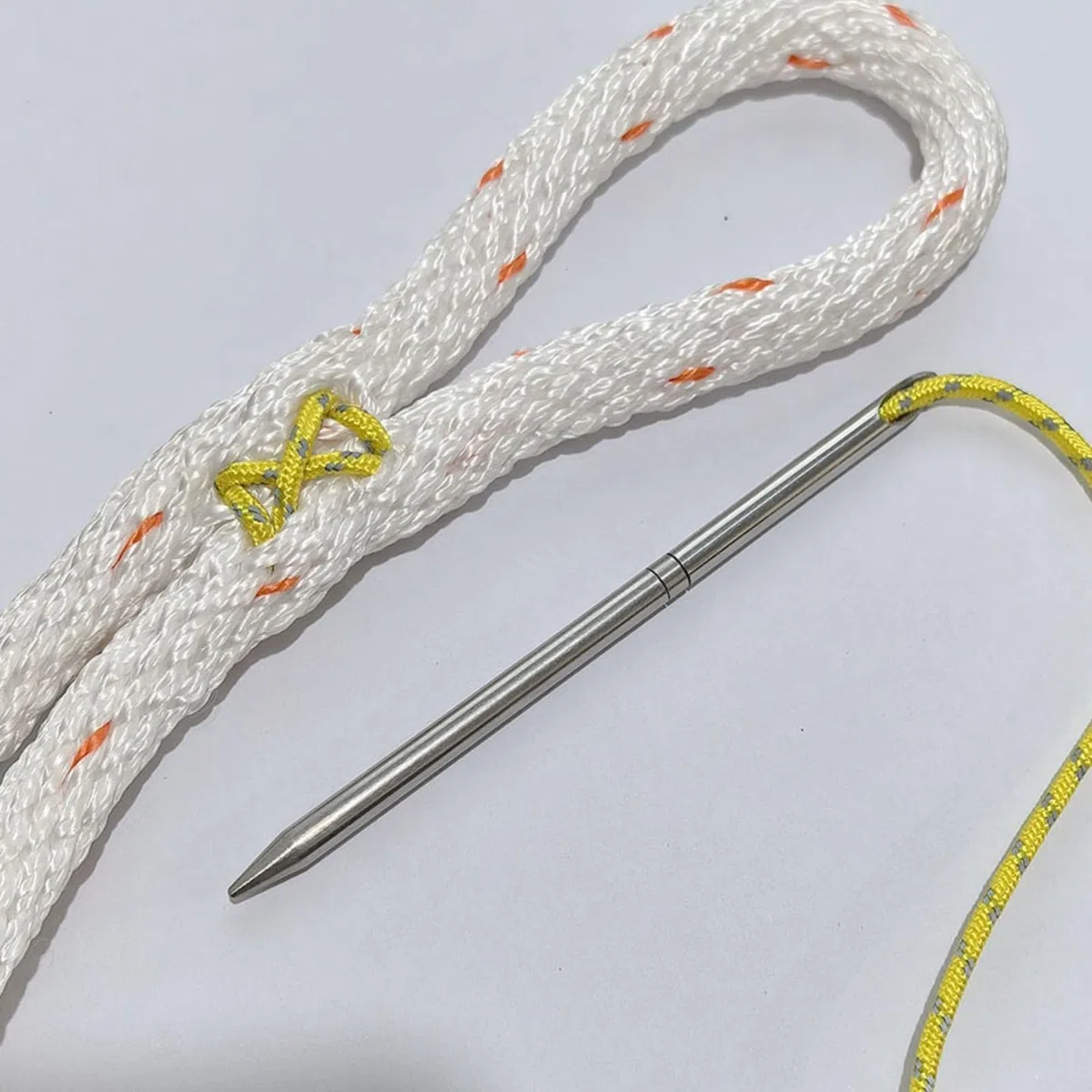 Lot de 6 aiguilles à lacer en acier inoxydable - 5 tailles - Outil de tressage pour voile, randonnée, gréement