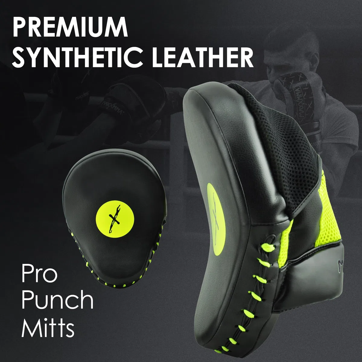 MaxxMMA Pro Gants de frappe - Boxe Punching MMA Entraînement Fitness Pratique