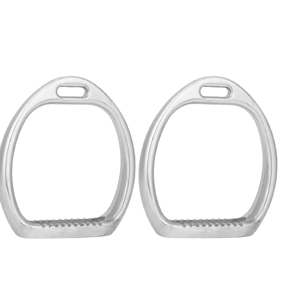 Étriers Enfants sécurité, étriers équitation légers en Aluminium Poli, moulé sous Pression pour Cavalier débutant, Accessoire Selle Cheval