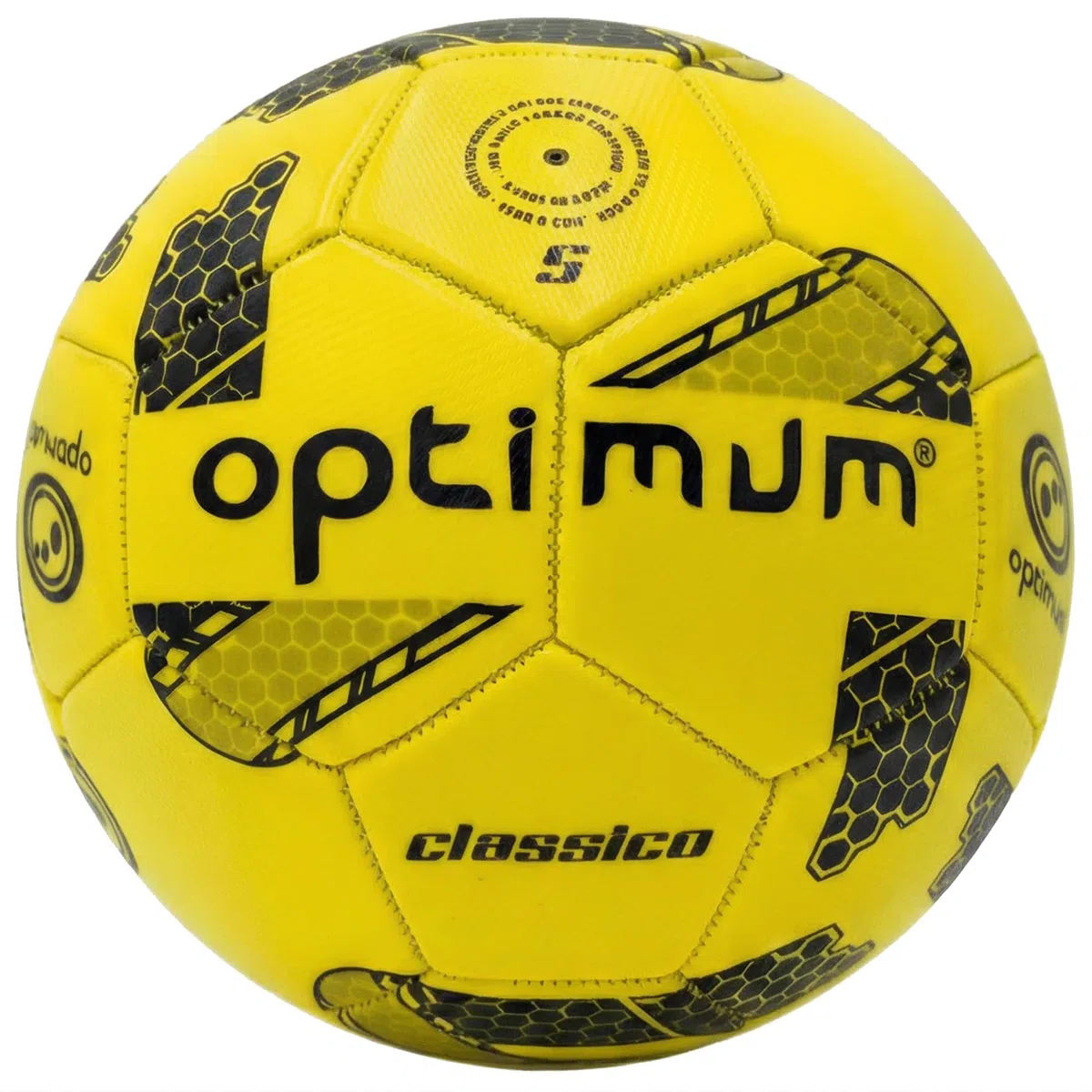 OPTIMUM Classico Ballon de Football Toutes Conditions Météorologiques - PVC au Toucher Doux et Élégant, Pression Uniforme, Adapté à Tous Les Terrains, pour Les Footballeurs de Tous Âges