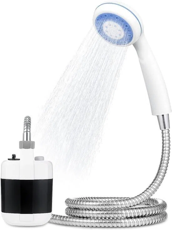 Douche extérieure portable 2200 mAh, douche de camping pour randonnée, sac à dos, voyage, plage, animaux domestiques, douche portable de camping | HYDROPORT