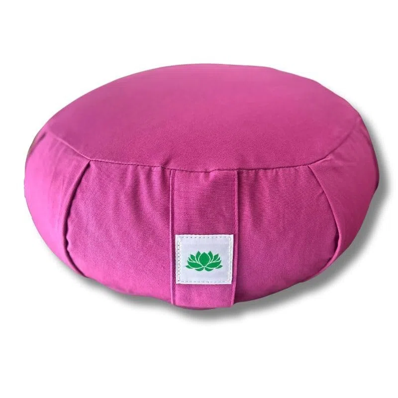 Coussin de Méditation Zafu Lotus 40 x 17 cm – Coussin Zen Yoga avec Balles d’Épeautre Biologiques – Assise Ergonomique et Confortable – Housse Lavable – Relaxation & Mindfulness