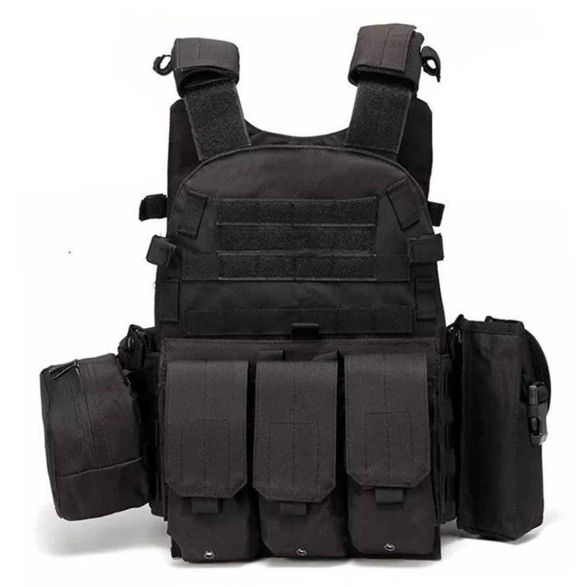 Gilet Airsoft, Porte-Plaque Molle Multifonctionnel-Gilet Respirant réglable pour l'extérieur, l'entraînement et la sécurité