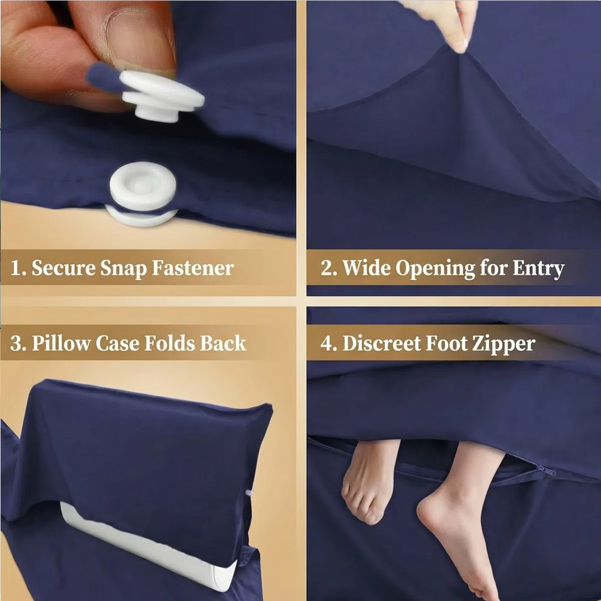 Doublure de sac de couchage, sac de couchage portable pour adulte et draps de voyage, drap de camping léger avec fermeture éclair bidirectionnelle, exposez les pieds séparément, pour hôtel, auberges