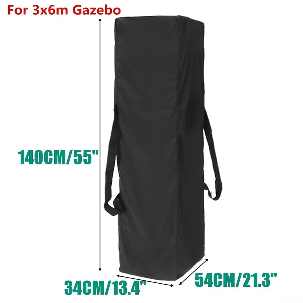 Sac de rangement pour tente, 140 x 34 x 54 cm, sac de rangement 210D noir, sac de rangement portable pour chapiteau (140 x 34 x 54 cm)