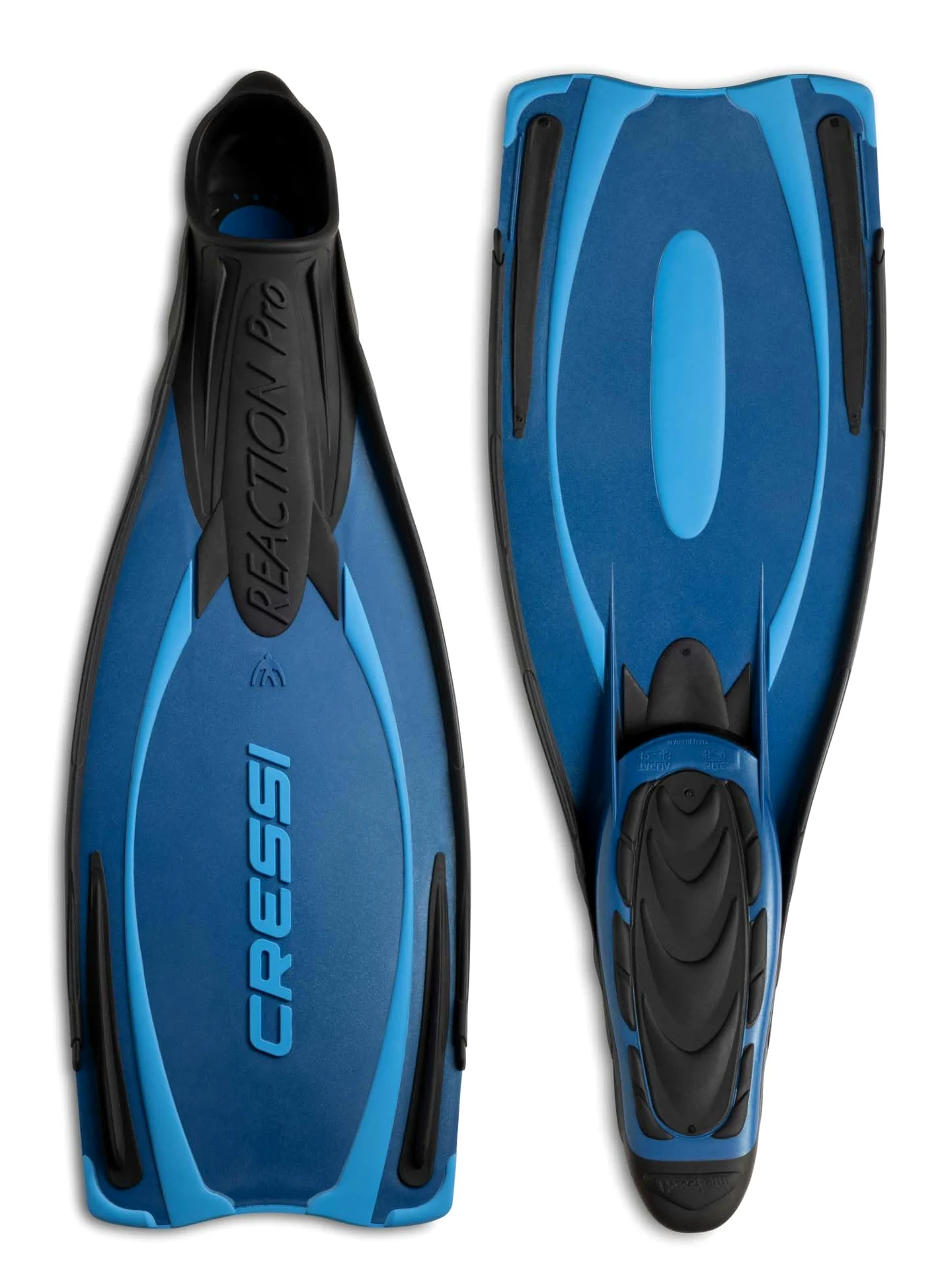 Cressi Reaction Pro - Palmes chaussante de Apnée/Snorkeling/Plongée