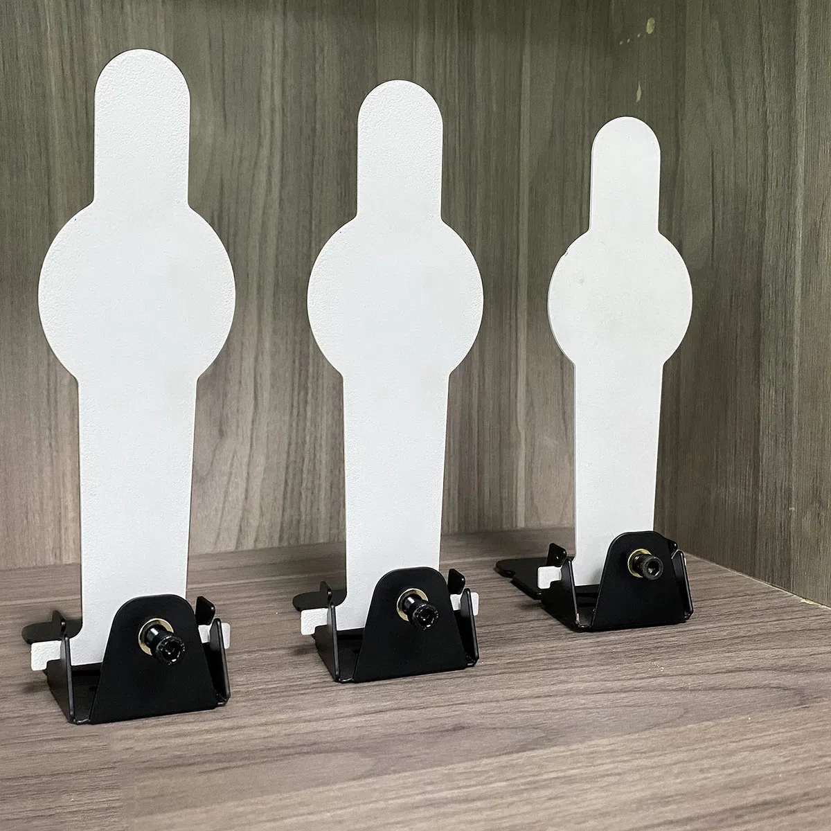 Atflbox Lot de 2 Réinitialisation de la Cible de tir en métal Cible d'entraînement pour Pistolet de Airsoft BB Guns pour extérieur et intérieur (Pop)