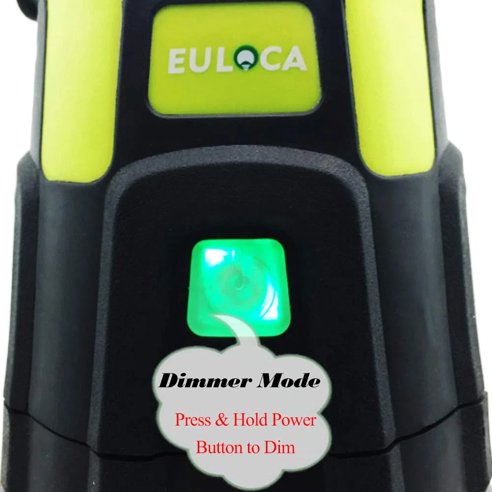 Lanterne LED Rechargeable, Dimmable, Lampe Torche pour Eclairage Extéieur, IPX4 Étanche, Spot pour Randonnée,Camping, Bivouac, Maison, Bricolage, avec Câble USB