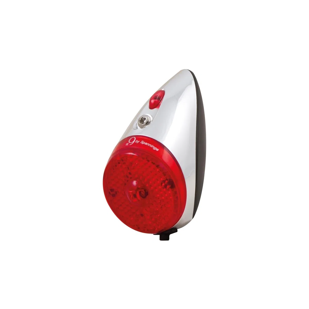 Spanninga N9 XB Piles Eclairage arrière, Mixte Adulte, Argent (Chromé)