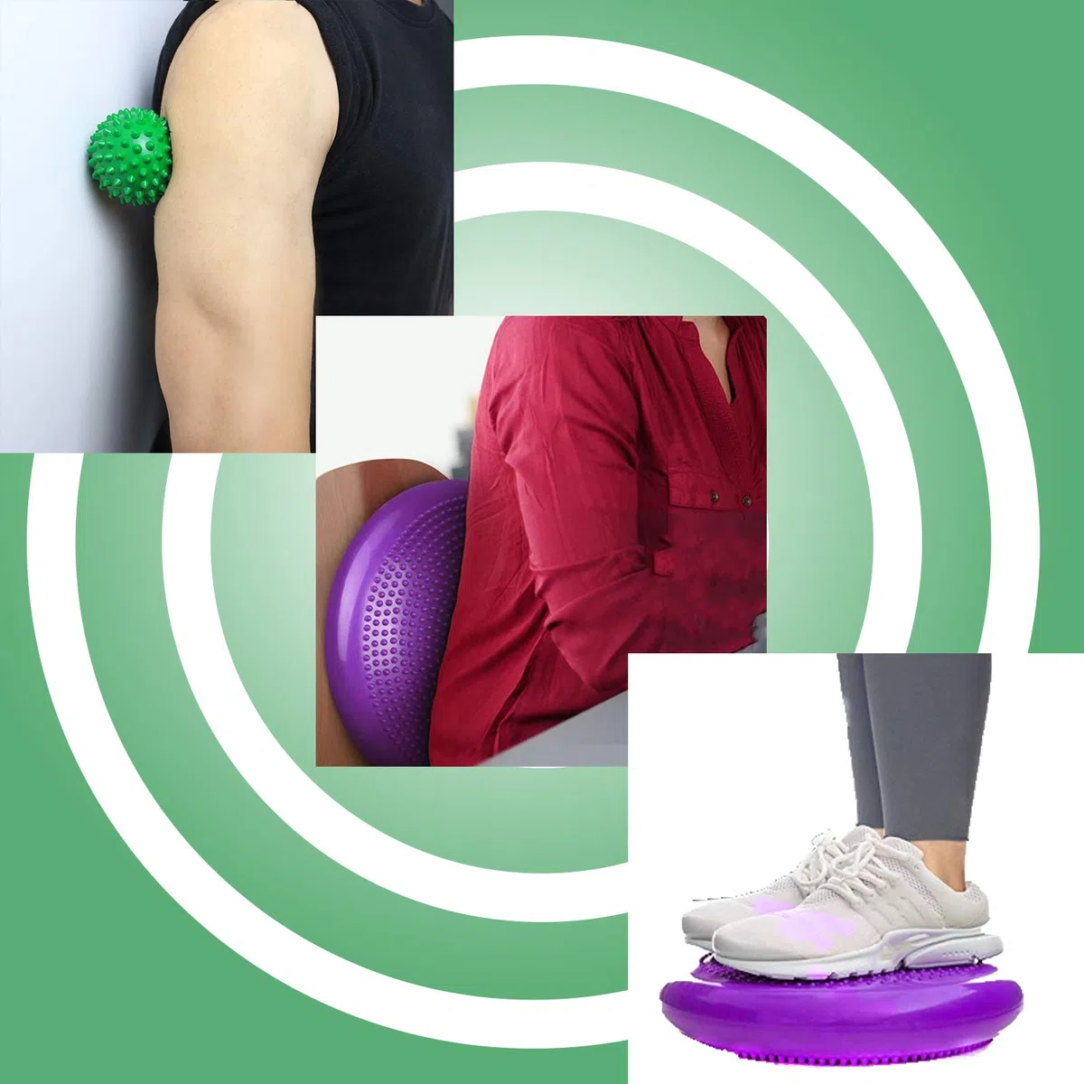 Coussin oscillant, Disque d'équilibre,siège animé,Coussinets d'équilibre pour physiothérapie,Disque de stabilité,Disque Dynamique, Planche d'équilibre pour Chiens,Bureau,Enfants sensoriels