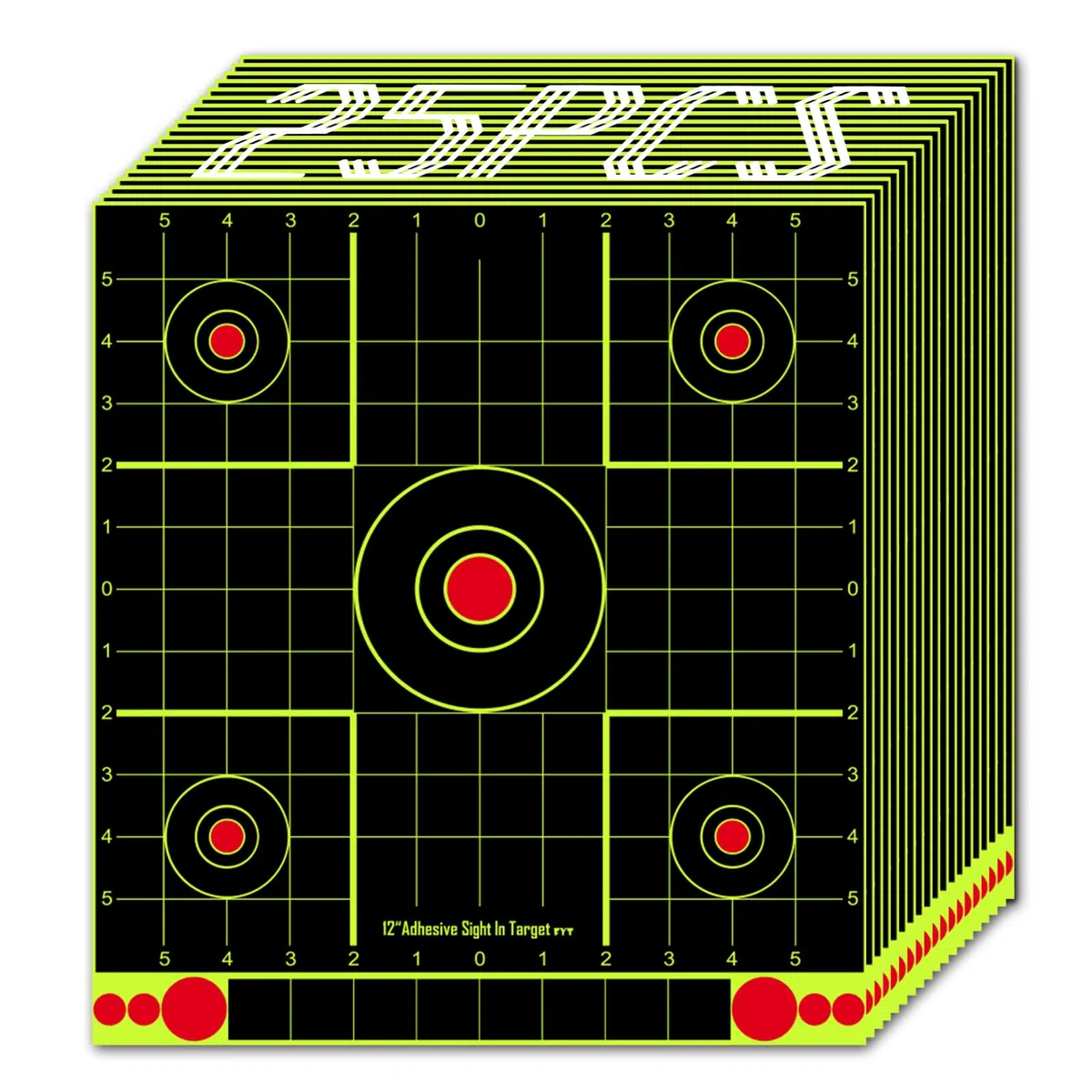 25 cibles à éclats Splitter Sticker 30.5 x 33CM Splatter Papier Autocollant Cible et Cible adhésive, cibles de tir réactives pour Tous Les fusils, Pistolets, carabines à air comprimé, Airsoft