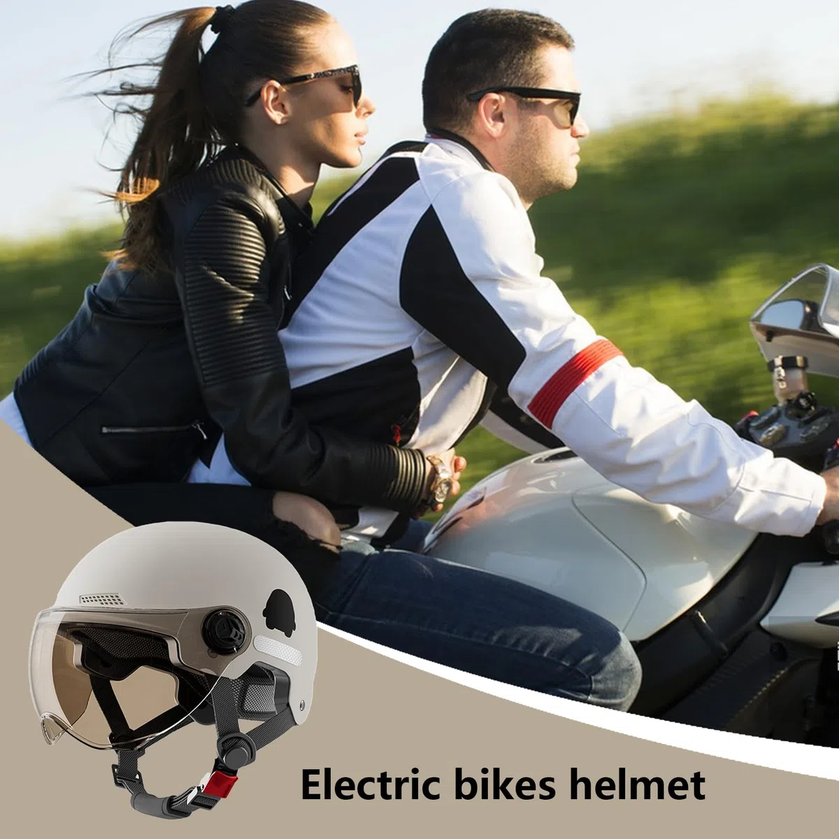 Casque Style De Protection, Unisex Casques De Cyclisme,Casques Trottinette Électrique avec Visière C-asques Trottinette Electrique Adulte, C-asque Vélo pour Offrant Une Conduite Confortable Et Sûre