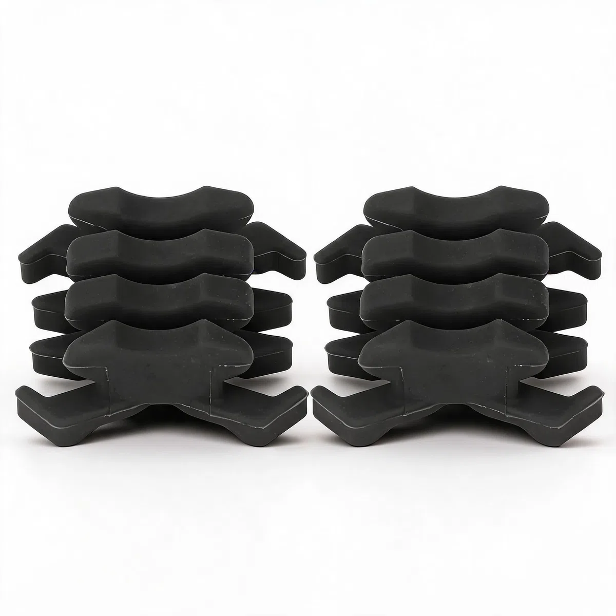 Bewinner Amortisseur de Membre d'arc de Tir à l'arc, Amortisseurs de Stabilisateur de Vibration Fendus de Limbsaver, Arc de Tir à l'arc en Caoutchouc D'amortissement de Membre Fendu pour (Noir)